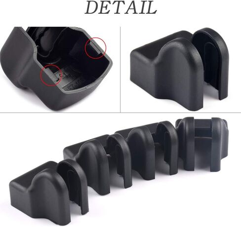 1797 Door Check Lock Cover fit for Toyota Accessories Parts Corolla Camry Highlander Yaris Interior Arm Body Latch Buckle Caps Decals Sticker Decorations Anti Corrosion PPE Plastic Black 4 Pack in Saudi Arabia