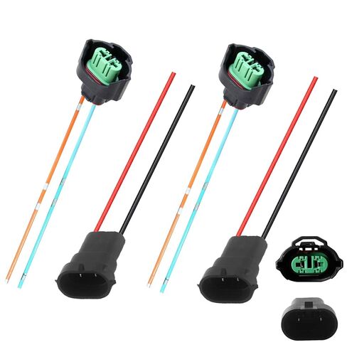H11 H8 Pigtail Socket Wiring Harness Harness Female and Male Adapters for Headlight Fog Lights OEM w/ 4-Inch Wire, 2 Set in Kuwait