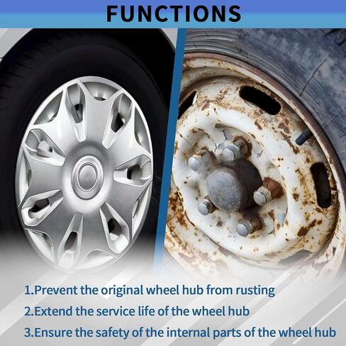 أغطية العجلات/أغطية العجلات 4 قطع فضية مناسبة مباشرة لسيارة Ford Transit Connect 2014-2023 مع عجلة مصنع مقاس 16 بوصة، استبدال # DT11-1130-EB، DT111130EB، DT1Z-1130-C، DT1Z1130C in Saudi Arabia