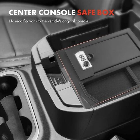 A-Premium Center Console Safe Box Compatible with Toyota Sequoia 2008-2013 Tundra 2007-2013 in Saudi Arabia
