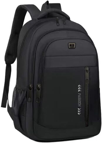 2026 New Model Large Capacity Travel Backpack for Men-Durable Nylon Premium Quality Adjustable Straps Multi-Compartment Casual Computer Business Backpack Black in Saudi Arabia
