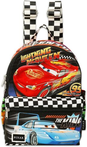 Disney Cars Mini Backpack for Women, Teens, Kids - 13" Lightning McQueen Mini Bag with Front Pocket Plus Water Bottle | Disney Cars Backpack Purse Bundle in Saudi Arabia
