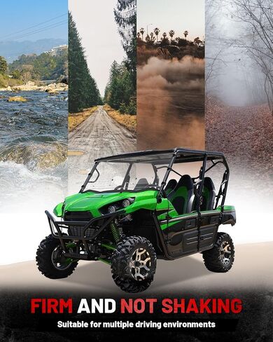 StarknightMT Teryx Full Windshield Scratch-resisatant Vent Compatible with 2016+ KAWASAKI Teryx 800 2/4 Seaters 2021+ Teryx S/S 4 Accessories Clear Front Window Used with Roof in Saudi Arabia