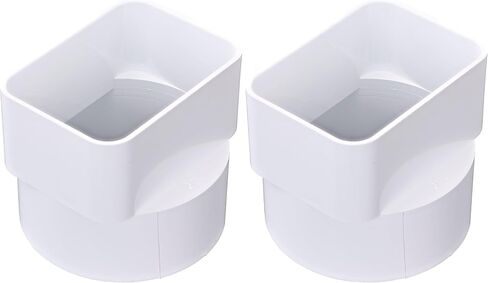 NDS 9P06 PVC محول ماسورة التصريف، يربط ماسورة التصريف 3X4 بوصة إلى أنابيب الصرف الصحي والصرف مقاس 4 بوصة، أبيض in Saudi Arabia