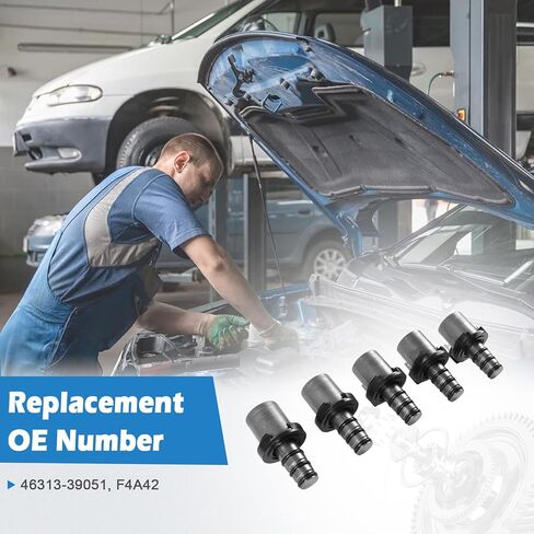 مجموعة الملف اللولبي لناقل الحركة OE 46313-39051/F4A42 لشركة Hyundai/Mitsubishi Eclipse/Sonata/Tucson/Elantra 2000-2012 - الضغط الهيدروليكي الأمثل وأداء التحول in Saudi Arabia