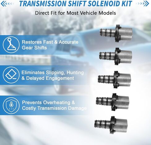 مجموعة الملف اللولبي لناقل الحركة OE 46313-39051/F4A42 لشركة Hyundai/Mitsubishi Eclipse/Sonata/Tucson/Elantra 2000-2012 - الضغط الهيدروليكي الأمثل وأداء التحول in Saudi Arabia