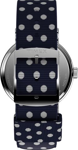 Timex Women's Weekender 40mm Watch - Blue Strap White Dial Silver-Tone Case in Saudi Arabia