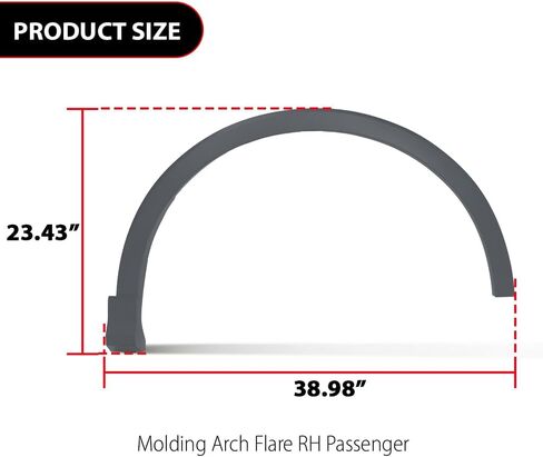 ANDPLAY Front Fender Flare Wheel Opening Molding Arch Right Passenger Side Compatible with Audi Q3 2019-2024 AU8537188, 83A853718AGRU, 83A-853-718-A-GRU, 83A-853-718-AGRU Black in Saudi Arabia