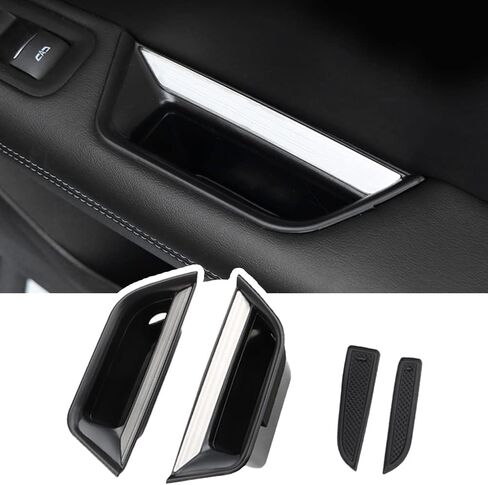 قطعتان لمنظم صندوق تخزين مقبض الباب الأمامي XT5، متوافق مع كاديلاك XT5 2025 2024 2023 2022 2021 2020 2019 2018 2017 مسند ذراع باب السيارة الداخلي in Kuwait