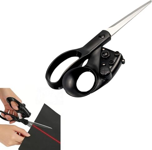 Professional Laser Guided Scissors for Fabric & Paper – Heavy Duty Laser Guide Cutting Tool with Ergonomic Handle for Sewing, Quilting, Crafts, Dressmaking & Kitchen Use, Stainless Steel Blades in Saudi Arabia