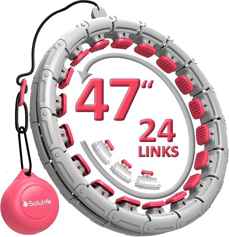 استمتع بتجربة التميز في اللياقة البدنية مع طوق إنفينيتي هوب ذو الحجم الكبير - طوق هولا هوب الموزون لفقدان الوزن - حلقة تمرين هولا هوب المزودة بنظام ABS وعجلات عالية الجودة - لجميع الأحجام والمستويات in Kuwait