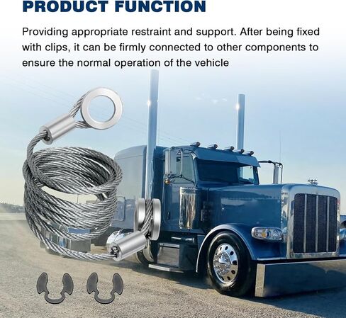 2 قطعة 41.5in كابل ضبط النفس مع مقاطع صالح ل Peterbilt 389 388 384 الشاحنات استبدال ل L92-6017-1065 L9260171065 in Kuwait
