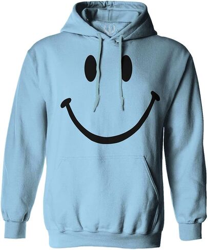 VICES AND VIRTUESS 0357. Cute Graphic Happy Funny Smile Smiling Smiley face Positive Smiley Sweatshirt Pullover Hoodie in Saudi Arabia