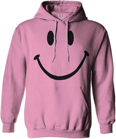 VICES AND VIRTUESS 0357. Cute Graphic Happy Funny Smile Smiling Smiley face Positive Smiley Sweatshirt Pullover Hoodie in Saudi Arabia