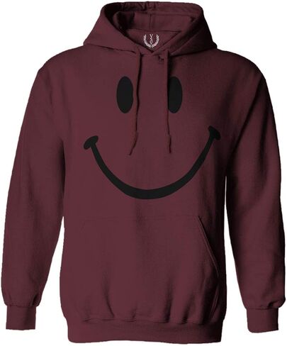 VICES AND VIRTUESS 0357. Cute Graphic Happy Funny Smile Smiling Smiley face Positive Smiley Sweatshirt Pullover Hoodie in Saudi Arabia