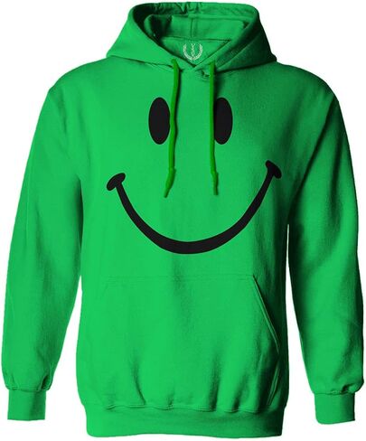 VICES AND VIRTUESS 0357. Cute Graphic Happy Funny Smile Smiling Smiley face Positive Smiley Sweatshirt Pullover Hoodie in Saudi Arabia