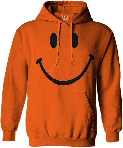 VICES AND VIRTUESS 0357. Cute Graphic Happy Funny Smile Smiling Smiley face Positive Smiley Sweatshirt Pullover Hoodie in Saudi Arabia