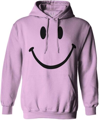 VICES AND VIRTUESS 0357. Cute Graphic Happy Funny Smile Smiling Smiley face Positive Smiley Sweatshirt Pullover Hoodie in Saudi Arabia