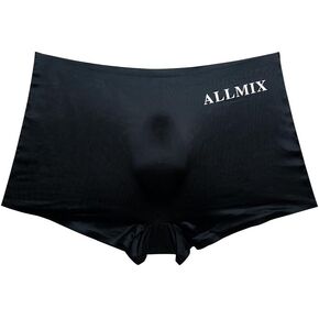 Men's Ice Silk Boxer Briefs, 3D Pouch, Sexy Semi - Transparent, ALLMIX Letter, Thin Underwear in Saudi Arabia