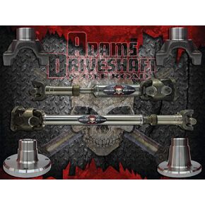 ADAMS DRIVESHAFT 2 DOOR JK FRONT & REAR 1350 CV DRIVESHAFT PACKAGE [EXTREME DUTY SERIES] with SOLID U-JOINTS in Kuwait