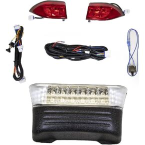 طقم إضاءة LED PROFX لعربة الجولف الكهربائية Club Car Precedent (2008.5-Up) - مجموعة مصابيح LED كاملة مع مصابيح خلفية in Kuwait