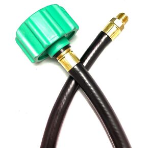 Fairview RV OEM Thermoplastic Pigtail – CSA Certified 1/4 Male Inverted Flare x QCC1 (12") Propane Hose Line – 350 PSI Rated Gas Connector for RV Tank, Regulator, Grill, & Outdoor Camping in Saudi Arabia