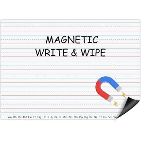 Magnetic Handwriting Paper for Whiteboard – 17" x 23" Large Primary Lined Dry Erase Sheet, Reusable Giant Writing Notebook Poster for Classroom, Teacher Resource for Kids Learning & Early Writing in Saudi Arabia
