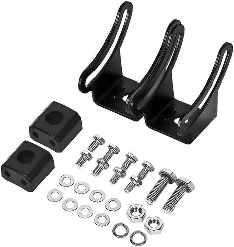 2PCS Car LED Light Bar Base Mounting Bracket Kit, Adjustable Bottom Mounted Slide Mounting Side Bracket, LED Pod Straight Light Work Lamp Bar Base Holder, Fits Most Offroad Truck in Saudi Arabia