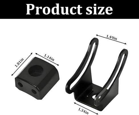 2PCS Car LED Light Bar Base Mounting Bracket Kit, Adjustable Bottom Mounted Slide Mounting Side Bracket, LED Pod Straight Light Work Lamp Bar Base Holder, Fits Most Offroad Truck in Saudi Arabia