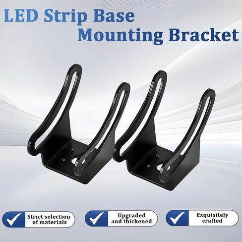 2PCS Car LED Light Bar Base Mounting Bracket Kit, Adjustable Bottom Mounted Slide Mounting Side Bracket, LED Pod Straight Light Work Lamp Bar Base Holder, Fits Most Offroad Truck in Saudi Arabia