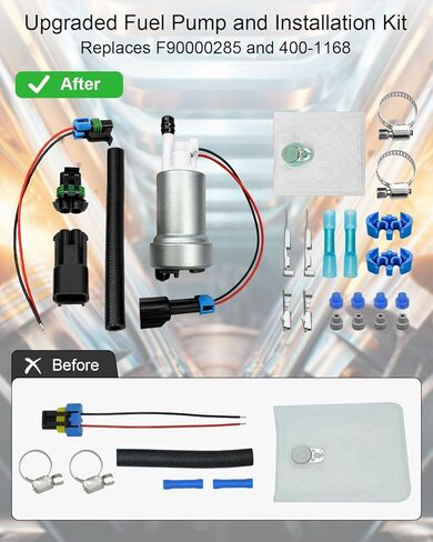 525LPH F90000285 High Pressure Fuel Pump with 400-1168 Install Kit, Universal E85 Intank Fuel Pump in Saudi Arabia