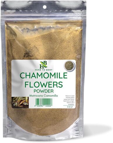 Chamomile Flowers Powder | Matricaria Camomilla | Wildcrafted | 4oz in Saudi Arabia
