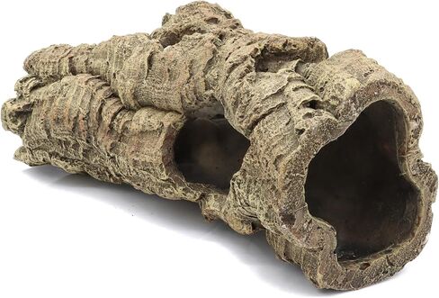 Aquarium Resin Bark Terrarium Decor, Lizard, Snake or Reptile Hide,Lizard, Spider and Aquarium Fish Hide Cave (Medium Bark A) in Saudi Arabia
