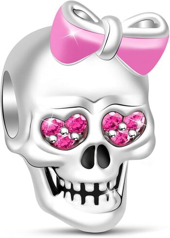GNOCE Skull Charms for Bracelet 925 Sterling Silver Halloween Charms for Women Wife Christmas Gift in Saudi Arabia