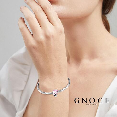 GNOCE Skull Charms for Bracelet 925 Sterling Silver Halloween Charms for Women Wife Christmas Gift in Saudi Arabia