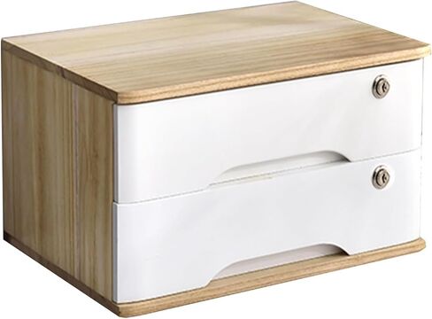 Desk File Cabinet 2 Drawer Wood File Cabinet,Filing cabinets for Home Office Wood,Office File cabinets,Locking Filing Cabinet(D Medium) in Saudi Arabia