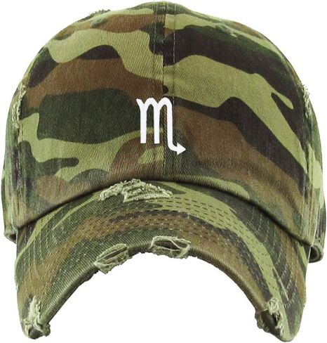 Cancer Zodiac Vintage Baseball Cap Embroidered Cotton Adjustable Distressed Dad Hat in Saudi Arabia