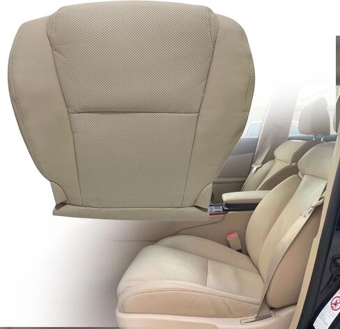 غطاء مقعد جلدي مثقوب بديل للجانب السفلي من GXARTS باللون البني #LA00 LA03 متوافق مع Lexus GS300 GS350 GS430 GS450H GS460 2006 2007 2008 2009 in Saudi Arabia