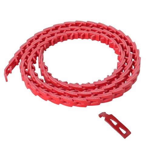 5FT Power Twist V Belt 1/2-Inch x 5 Feet A Type, Adjustable Link Belt Perfect for Lathes, Table Saws and Other Woodworking Tools (Red) in Kuwait