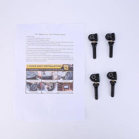 4Pcs Tire Pressure Monitoring Sensor,Fit for F250 F-350 F-450 F-550 Super Duty 2017-2022,Edge 15-21,MKC 18-20, Navigator 18-22 4 Pieces,315MHz TPMS Sensor Replace FR3Z1A189A in Kuwait