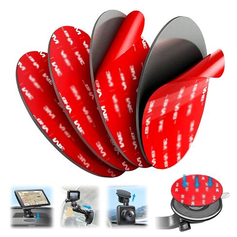 وسادات لاصقة مزدوجة الجوانب، مصنوعة من 3M، شريط إسفنجي مقاوم للماء مقاوم للحرارة، شريط تثبيت عالي التحمل، وسادة لاصقة قوية متعددة الأغراض للباب الداخلي والخارجي، ديكور المنزل، السيارة (1 بوصة * 32 قطعة مستديرة) in Kuwait