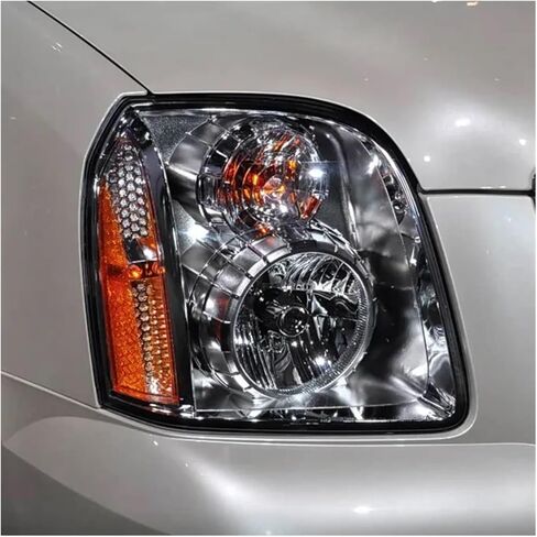 Front Bumper Headlight Cover Compatible For GMC Yukon 2007-2013 Cover Shell Shade Head Lamp Glass Head Light Lens Caps(Left) in Saudi Arabia