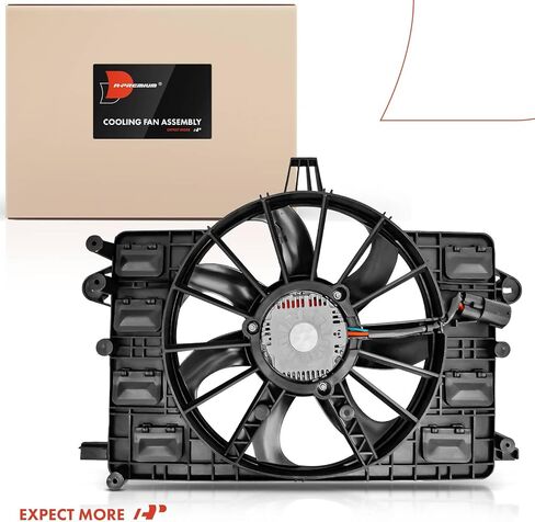 A-Premium Engine Radiator Cooling Fan Assembly with Brushless Motor Compatible with Select Chevrolet Models - Corvette 2014-2019, 6.2L - Replace# 84128343, 84486697 in Saudi Arabia