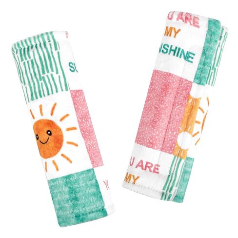 SWESEN Baby Car Seat Strap Covers, Soft Car Seat Strap Shoulder Pads for Baby Girls, Double-Sided Use carseat Straps Covers for Stroller, Car Seats, Pushchair, Florals in Saudi Arabia