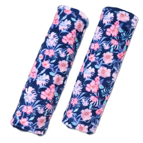 SWESEN Baby Car Seat Strap Covers, Soft Car Seat Strap Shoulder Pads for Baby Girls, Double-Sided Use carseat Straps Covers for Stroller, Car Seats, Pushchair, Florals in Saudi Arabia