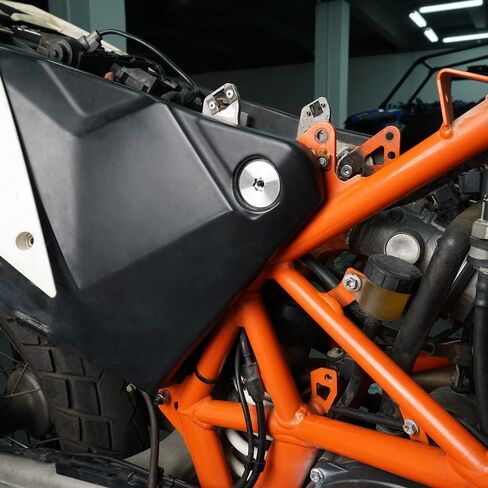 مسمار تثبيت خزان الوقود لهيكل الدراجة النارية من NICECNC متوافق مع 690 Enduro/SMC R 2014-2022، متوافق مع Husqvarna 701 Enduro/Supermo 2016-2022، مسامير تثبيت خزان الإطار من الفولاذ المقاوم للصدأ in Saudi Arabia