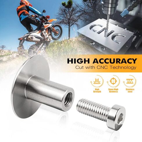 مسمار تثبيت خزان الوقود لهيكل الدراجة النارية من NICECNC متوافق مع 690 Enduro/SMC R 2014-2022، متوافق مع Husqvarna 701 Enduro/Supermo 2016-2022، مسامير تثبيت خزان الإطار من الفولاذ المقاوم للصدأ in Saudi Arabia