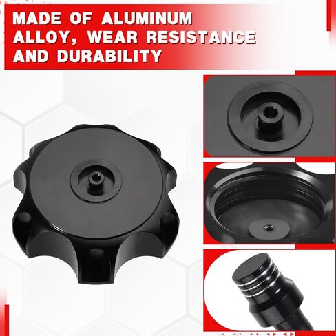 غطاء غطاء الغاز للدراجة الترابية مع أنبوب تنفيس من سبائك الألومنيوم CNC متوافق مع SSR 110، SSR 189، CRF 150، RFZ 125، RFZ 150، YTM 200، YFM 80، XR 120، RM 125، 50cc-160cc Pit Dirt Motor Bike أسود in Saudi Arabia