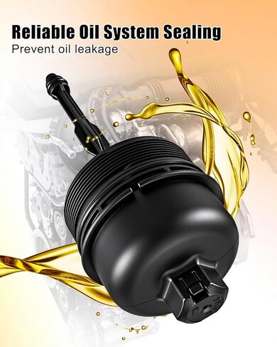 Grade Oil Filter Housing Cap Fit for Veracruz 2007-2012 Kia Sorento 2008-2009 Sedona 2010 Hyundai Sonata 2010 Borrego 2009-2011 Genesis 2009-2012, Replace 26350-3C300 263503C300 in Kuwait