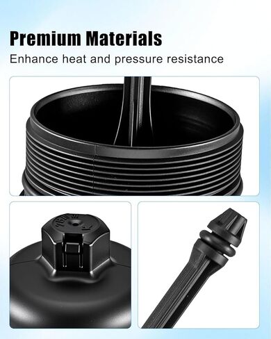 Grade Oil Filter Housing Cap Fit for Veracruz 2007-2012 Kia Sorento 2008-2009 Sedona 2010 Hyundai Sonata 2010 Borrego 2009-2011 Genesis 2009-2012, Replace 26350-3C300 263503C300 in Kuwait